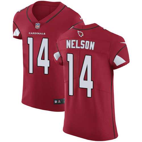Nike Arizona Cardinals #14 J.J. Nelson Red Team Color Men's Stitched NFL Vapor Untouchable Elite Jersey