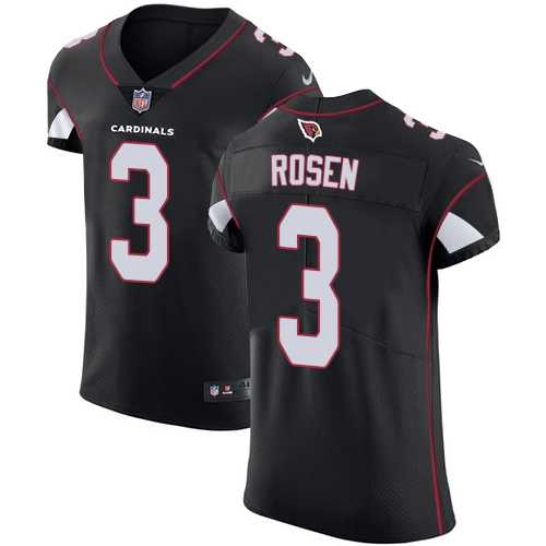 Nike Arizona Cardinals #3 Josh Rosen Black Alternate Men's Stitched NFL Vapor Untouchable Elite Jersey