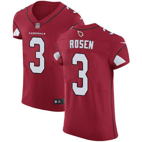 Nike Arizona Cardinals #3 Josh Rosen Red Team Color Men's Stitched NFL Vapor Untouchable Elite Jersey