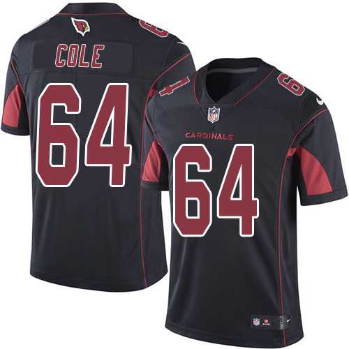 Nike Arizona Cardinals #64 Mason Cole Black Men's Stitched NFL Limited Rush Jersey