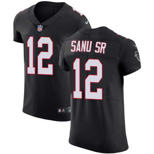 Nike Atlanta Falcons #12 Mohamed Sanu Sr Black Alternate Men's Stitched NFL Vapor Untouchable Elite Jersey