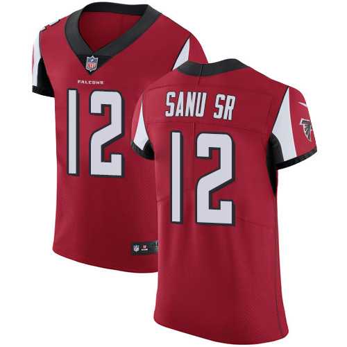 Nike Atlanta Falcons #12 Mohamed Sanu Sr Red Team Color Men's Stitched NFL Vapor Untouchable Elite Jersey