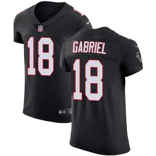 Nike Atlanta Falcons #18 Taylor Gabriel Black Alternate Men's Stitched NFL Vapor Untouchable Elite Jersey