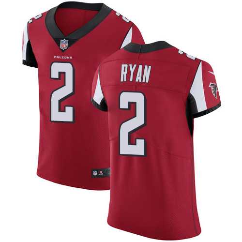 Nike Atlanta Falcons #2 Matt Ryan Red Team Color Men's Stitched NFL Vapor Untouchable Elite Jersey