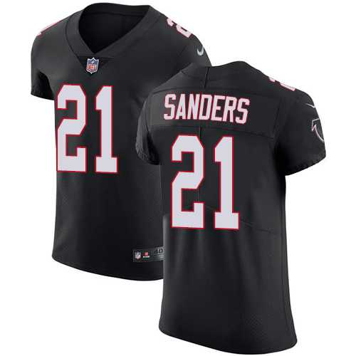 Nike Atlanta Falcons #21 Deion Sanders Black Alternate Men's Stitched NFL Vapor Untouchable Elite Jersey