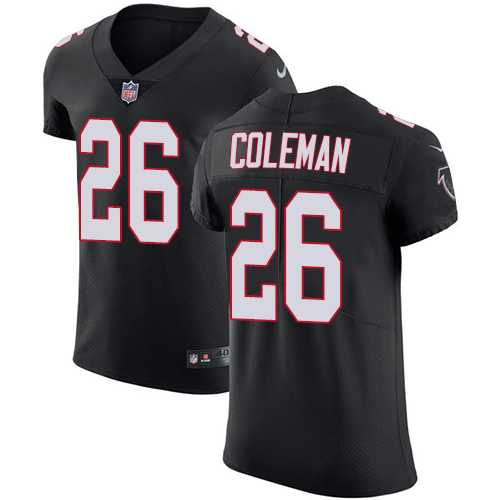 Nike Atlanta Falcons #26 Tevin Coleman Black Alternate Men's Stitched NFL Vapor Untouchable Elite Jersey