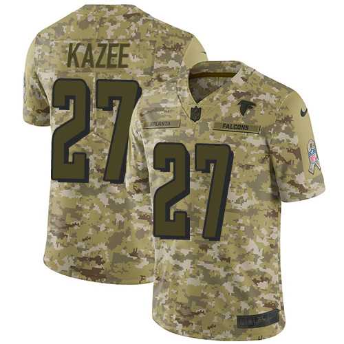 Nike Atlanta Falcons #27 Damontae Kazee Camo Men's Stitched NFL Limited 2018 Salute To Service Jersey