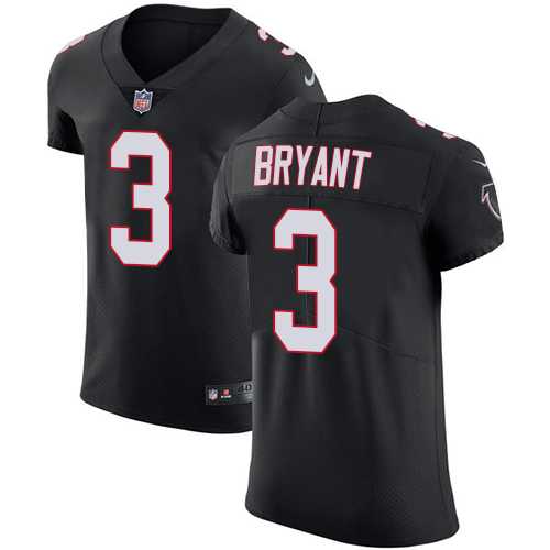 Nike Atlanta Falcons #3 Matt Bryant Black Alternate Men's Stitched NFL Vapor Untouchable Elite Jersey