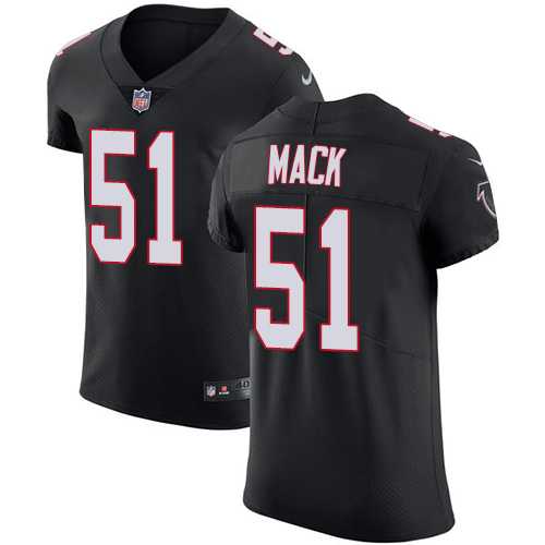Nike Atlanta Falcons #51 Alex Mack Black Alternate Men's Stitched NFL Vapor Untouchable Elite Jersey