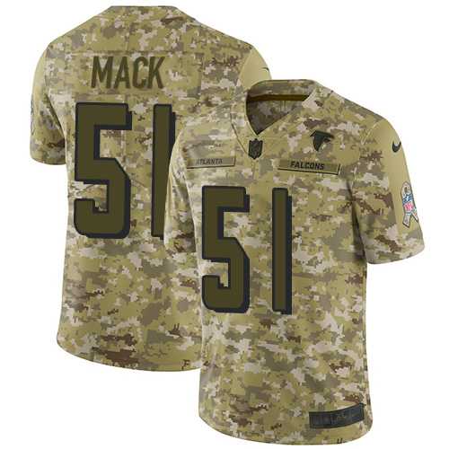 Nike Atlanta Falcons #51 Alex Mack Camo Men's Stitched NFL Limited 2018 Salute To Service Jersey