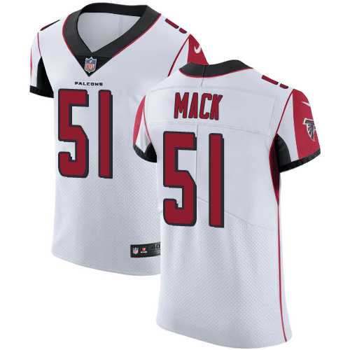 Nike Atlanta Falcons #51 Alex Mack White Men's Stitched NFL Vapor Untouchable Elite Jersey