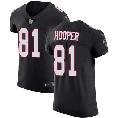 Nike Atlanta Falcons #81 Austin Hooper Black Alternate Men's Stitched NFL Vapor Untouchable Elite Jersey