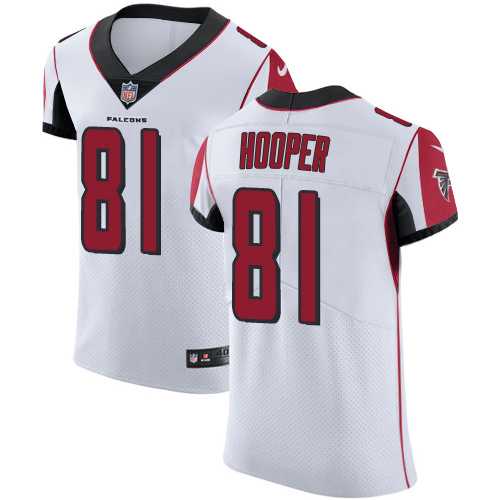 Nike Atlanta Falcons #81 Austin Hooper White Men's Stitched NFL Vapor Untouchable Elite Jersey