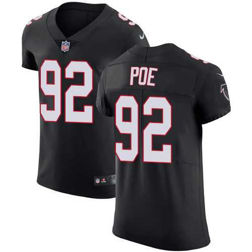 Nike Atlanta Falcons #92 Dontari Poe Black Alternate Men's Stitched NFL Vapor Untouchable Elite Jersey