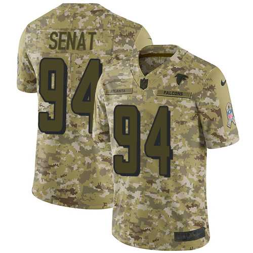 Nike Atlanta Falcons #94 Deadrin Senat Camo Men's Stitched NFL Limited 2018 Salute To Service Jersey