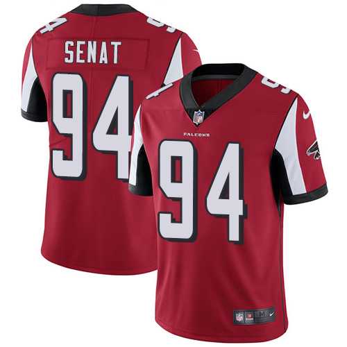 Nike Atlanta Falcons #94 Deadrin Senat Red Team Color Men's Stitched NFL Vapor Untouchable Limited Jersey