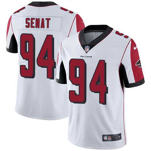Nike Atlanta Falcons #94 Deadrin Senat White Men's Stitched NFL Vapor Untouchable Limited Jersey
