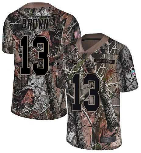 Nike Baltimore Ravens #13 John Brown Camo Men's Stitched NFL Limited Rush Realtree Jersey