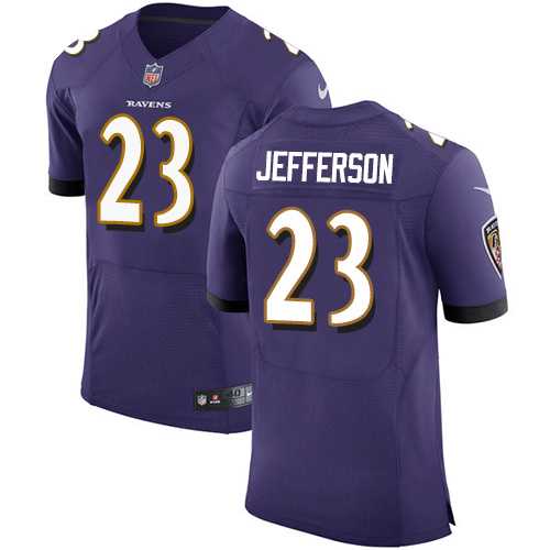 Nike Baltimore Ravens #23 Tony Jefferson Purple Team Color Men's Stitched NFL Vapor Untouchable Elite Jersey