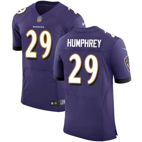 Nike Baltimore Ravens #29 Marlon Humphrey Purple Team Color Men's Stitched NFL Vapor Untouchable Elite Jersey
