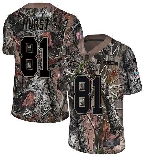 Nike Baltimore Ravens #81 Hayden Hurst Camo Men's Stitched NFL Limited Rush Realtree Jersey