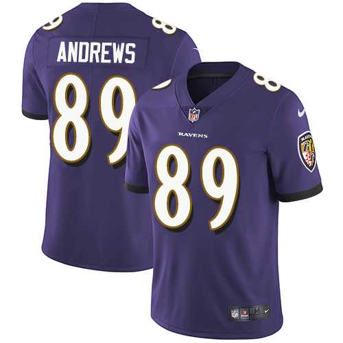 Nike Baltimore Ravens #89 Mark Andrews Purple Team Color Men's Stitched NFL Vapor Untouchable Limited Jersey