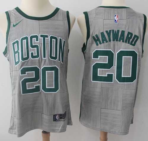 Nike Boston Celtics #20 Gordon Hayward Gray NBA Swingman City Edition Jersey