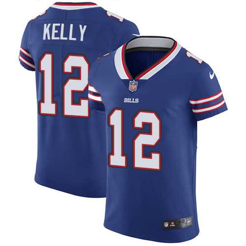 Nike Buffalo Bills #12 Jim Kelly Royal Blue Team Color Men's Stitched NFL Vapor Untouchable Elite Jersey