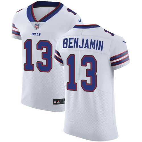 Nike Buffalo Bills #13 Kelvin Benjamin White Men's Stitched NFL Vapor Untouchable Elite Jersey