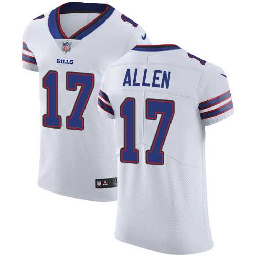 Nike Buffalo Bills #17 Josh Allen White Men's Stitched NFL Vapor Untouchable Elite Jersey