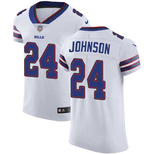Nike Buffalo Bills #24 Taron Johnson White Men's Stitched NFL Vapor Untouchable Elite Jersey