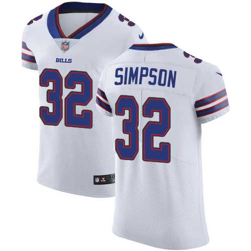 Nike Buffalo Bills #32 O. J. Simpson White Men's Stitched NFL Vapor Untouchable Elite Jersey