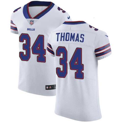 Nike Buffalo Bills #34 Thurman Thomas White Men's Stitched NFL Vapor Untouchable Elite Jersey