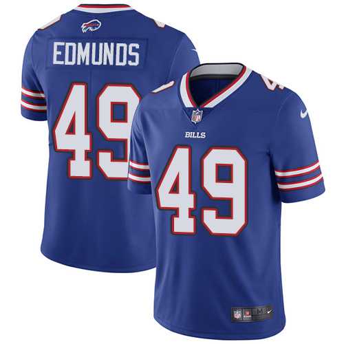 Nike Buffalo Bills #49 Tremaine Edmunds Royal Blue Team Color Men's Stitched NFL Vapor Untouchable Limited Jersey Nike Buffalo Bills #49 Tremaine Edmunds Royal Blue Team Color Men's Stitched NFL Vapor Untouchable Limited Jersey