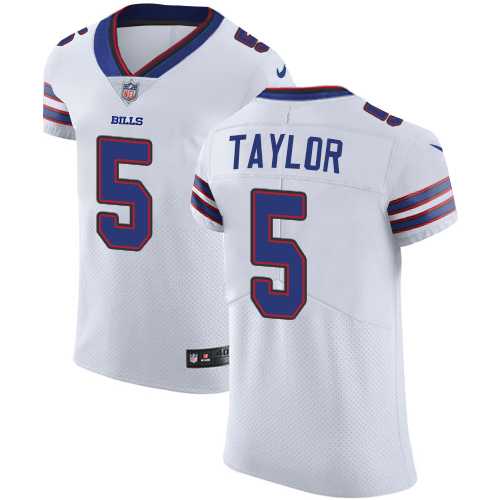Nike Buffalo Bills #5 Tyrod Taylor White Men's Stitched NFL Vapor Untouchable Elite Jersey
