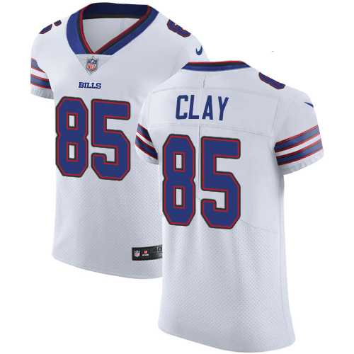 Nike Buffalo Bills #85 Charles Clay White Men's Stitched NFL Vapor Untouchable Elite Jersey