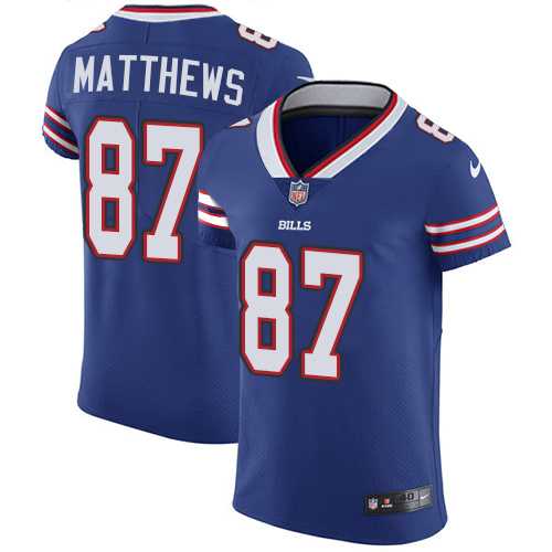 Nike Buffalo Bills #87 Jordan Matthews Royal Blue Team Color Men's Stitched NFL Vapor Untouchable Elite Jersey