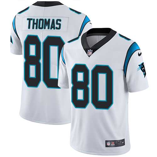 Nike Carolina Panthers #80 Ian Thomas White Men's Stitched NFL Vapor Untouchable Limited Jersey
