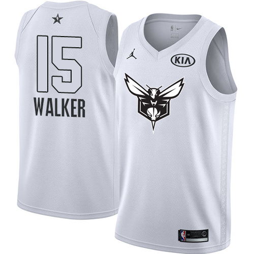 Nike Charlotte Hornets #15 Kemba Walker White NBA Jordan Swingman 2018 All-Star Game Jersey
