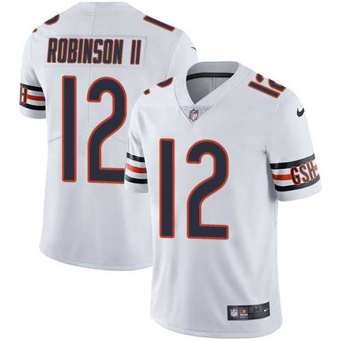 Nike Chicago Bears #12 Allen Robinson II White Men's Stitched NFL Vapor Untouchable Limited Jersey