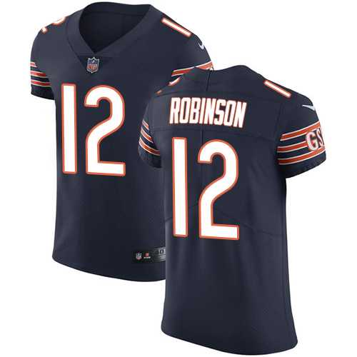 Nike Chicago Bears #12 Allen Robinson Navy Blue Team Color Men's Stitched NFL Vapor Untouchable Elite Jersey
