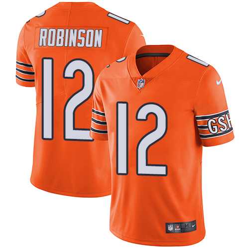 Nike Chicago Bears #12 Allen Robinson Orange Men's Stitched NFL Limited Rush Jersey