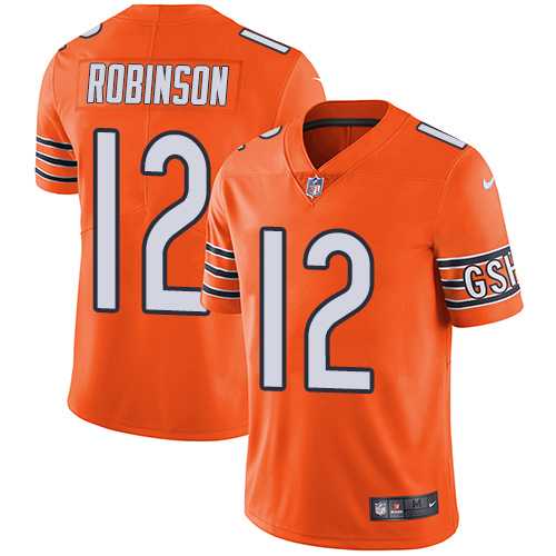 Nike Chicago Bears #12 Allen Robinson Orange Men's Stitched NFL Limited Rush Jersey Nike Chicago Bears #12 Allen Robinson Orange Men's Stitched NFL Limited Rush Jersey