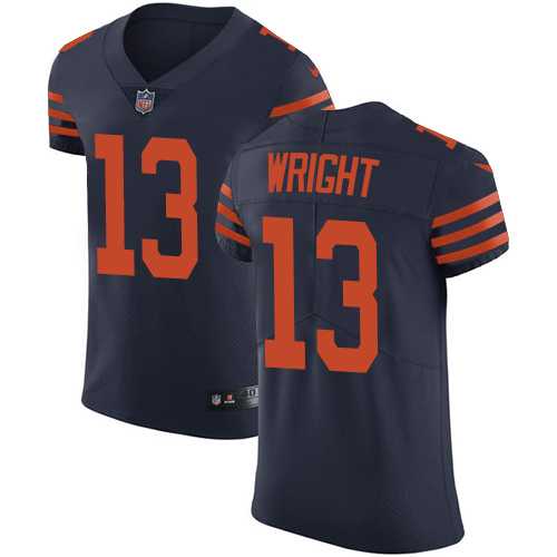 Nike Chicago Bears #13 Kendall Wright Navy Blue Alternate Men's Stitched NFL Vapor Untouchable Elite Jersey