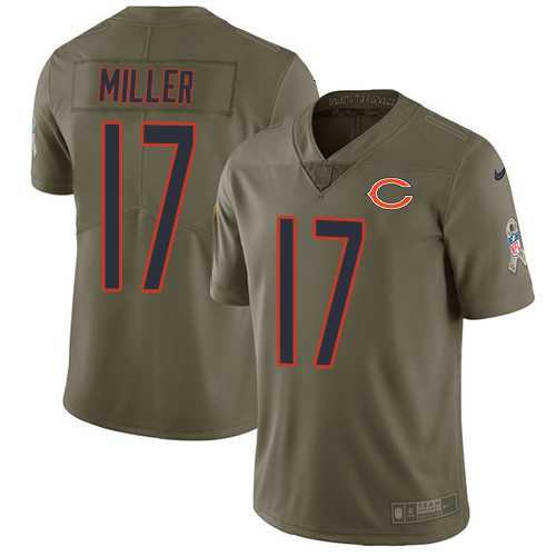 Nike Chicago Bears #17 Anthony Miller Olive Men's Stitched NFL Limited 2017 Salute To Service Jersey