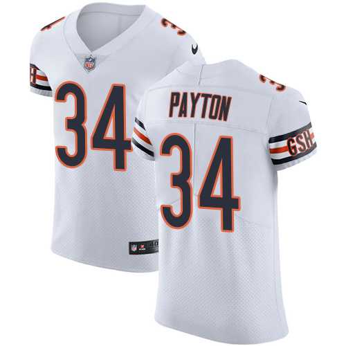 Nike Chicago Bears #34 Walter Payton White Men's Stitched NFL Vapor Untouchable Elite Jersey