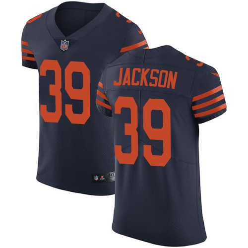 Nike Chicago Bears #39 Eddie Jackson Navy Blue Alternate Men's Stitched NFL Vapor Untouchable Elite Jersey