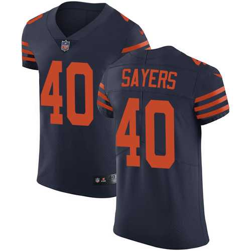 Nike Chicago Bears #40 Gale Sayers Navy Blue Alternate Men's Stitched NFL Vapor Untouchable Elite Jersey