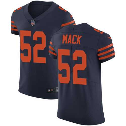 Nike Chicago Bears #52 Khalil Mack Navy Blue Alternate Men's Stitched NFL Vapor Untouchable Elite Jersey