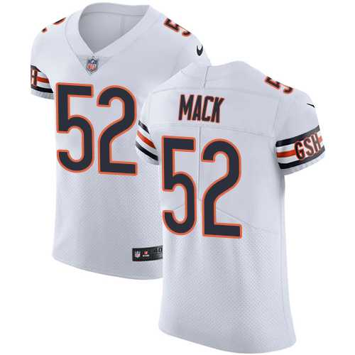 Nike Chicago Bears #52 Khalil Mack White Men's Stitched NFL Vapor Untouchable Elite Jersey